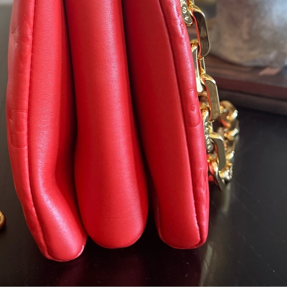 LOUIS VUITTON
Lambskin Embossed Monogram Coussin PM Red - Picture 8 of 12